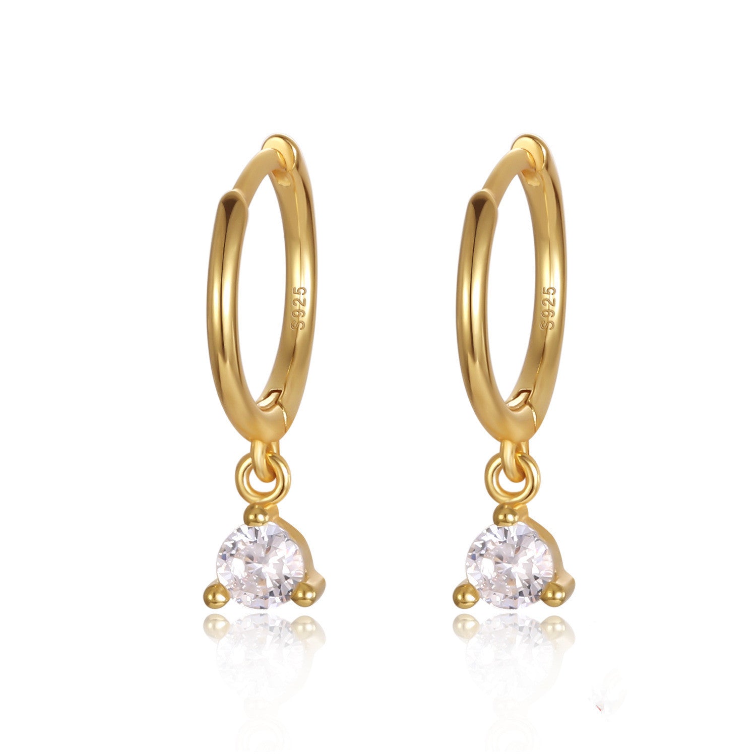 Round Drops Minimalist Earrings
