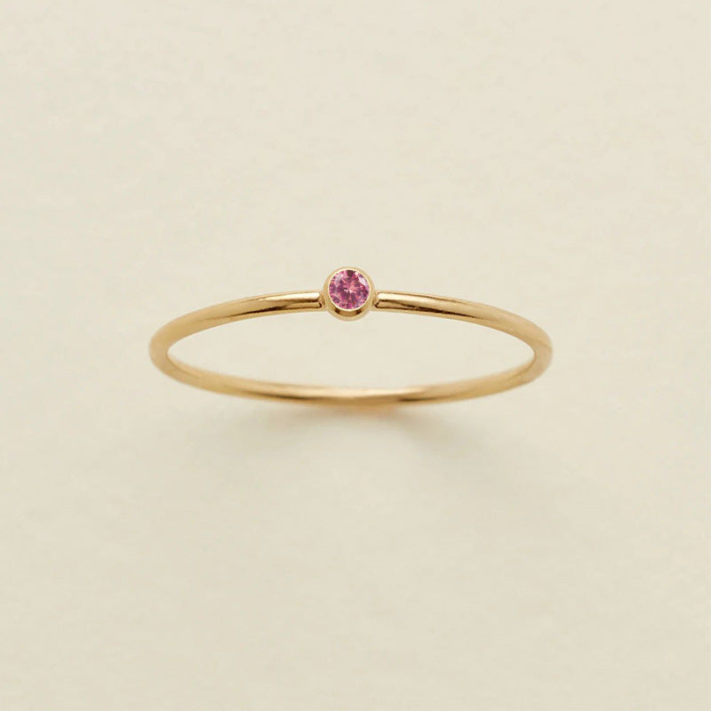 Couple Birthstone Ring