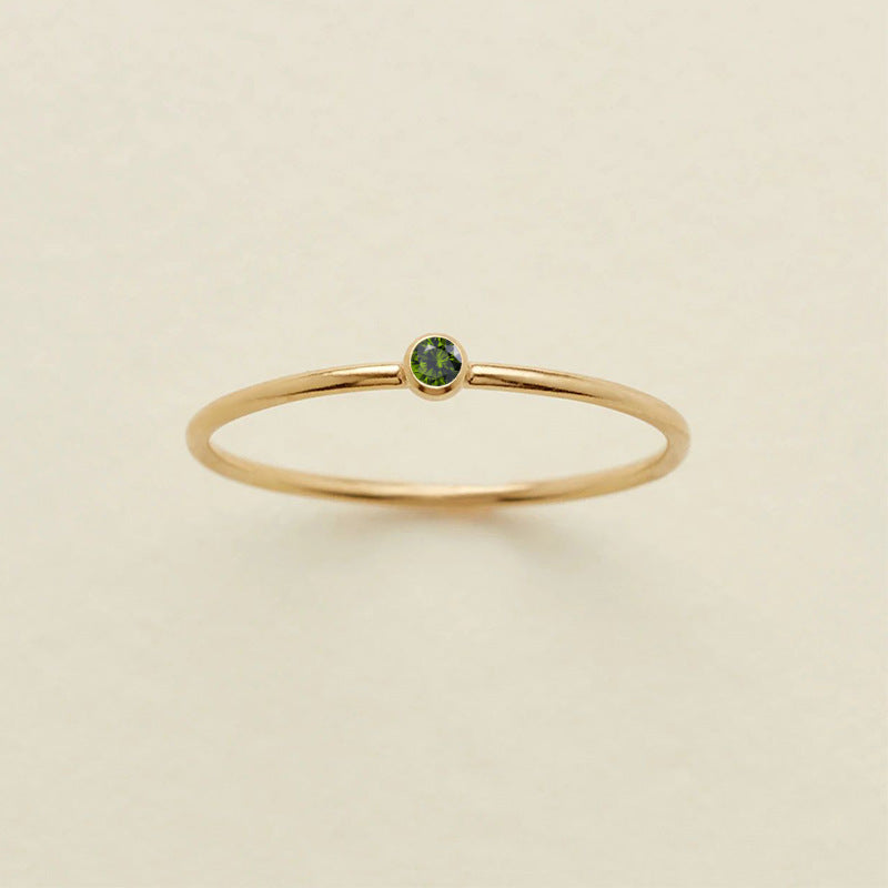 Couple Birthstone Ring