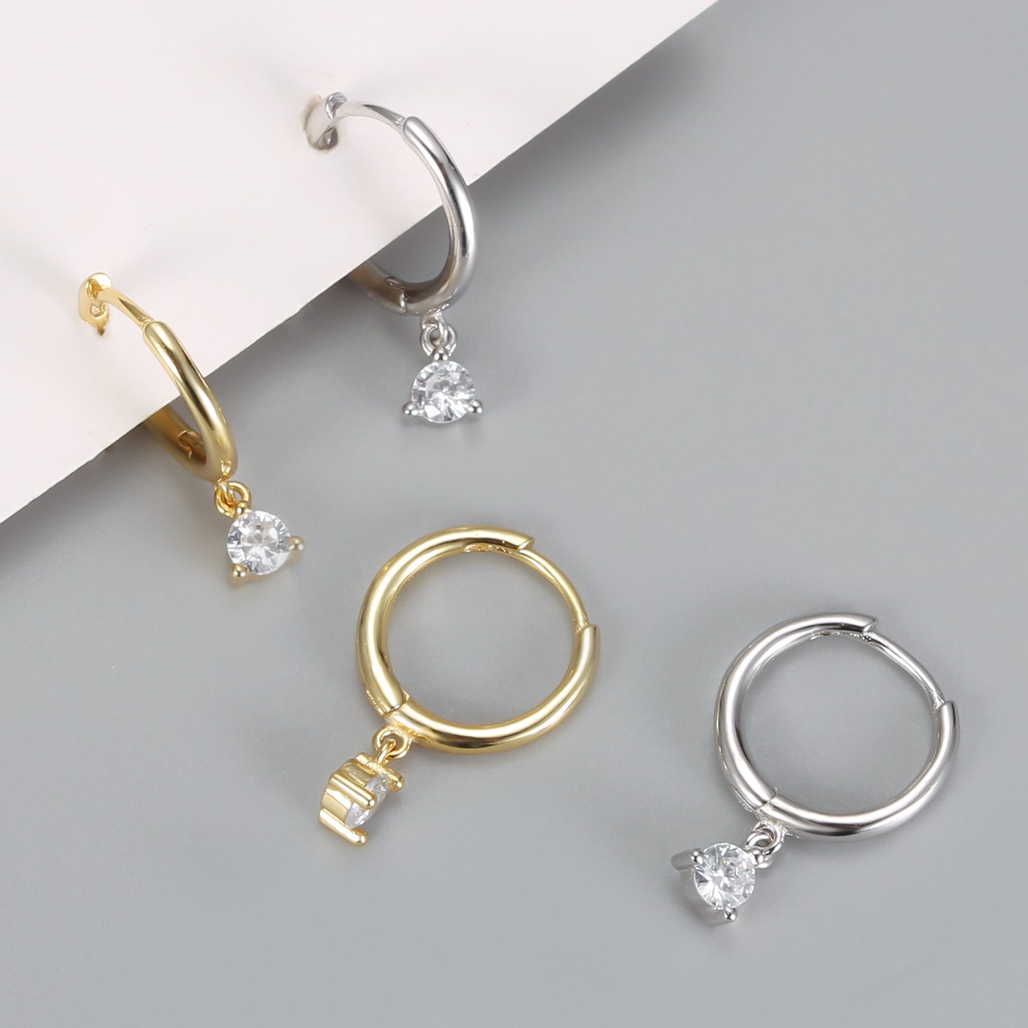 Round Drops Minimalist Earrings