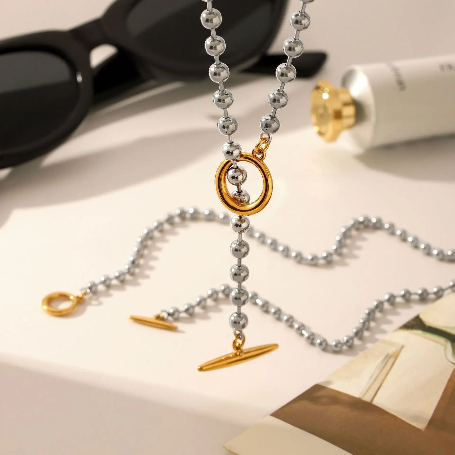 Necklace 18K Gold Plated Evening Party Jewelry