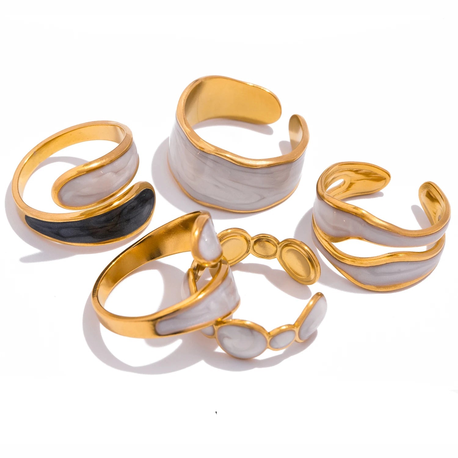 Geometric Adjustable Finger Ring