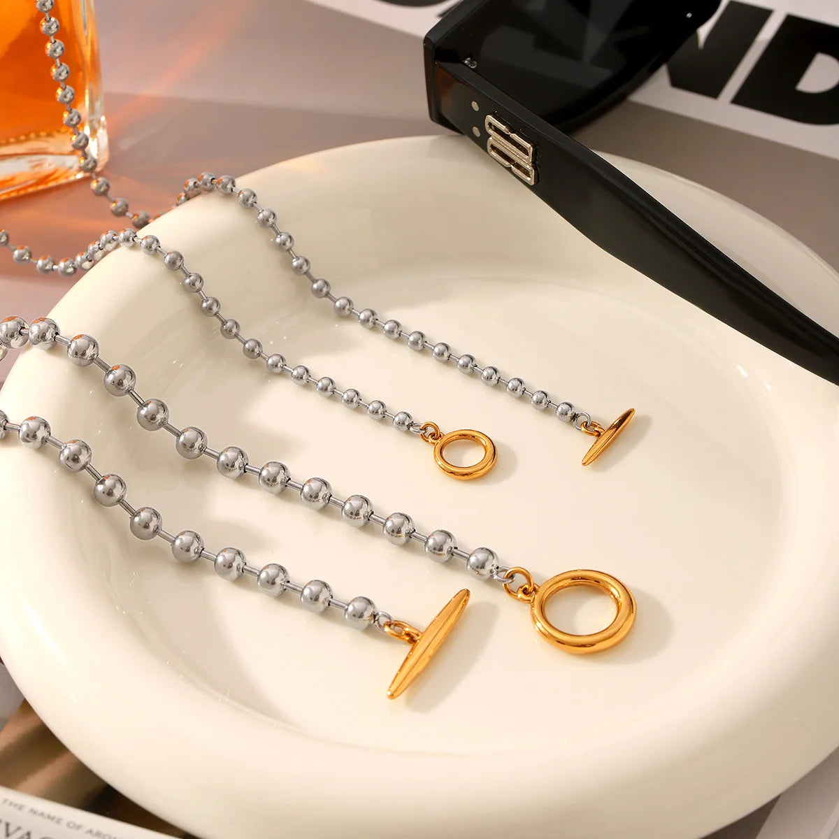 Necklace 18K Gold Plated Evening Party Jewelry