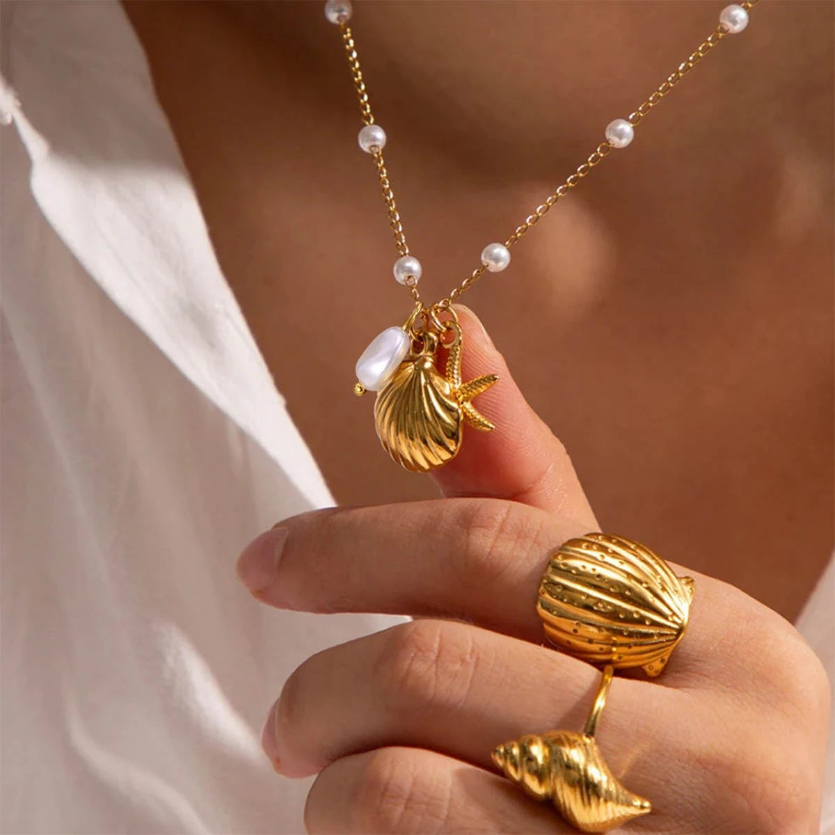 Stainless Steel Twill Heart Pendant Necklaces