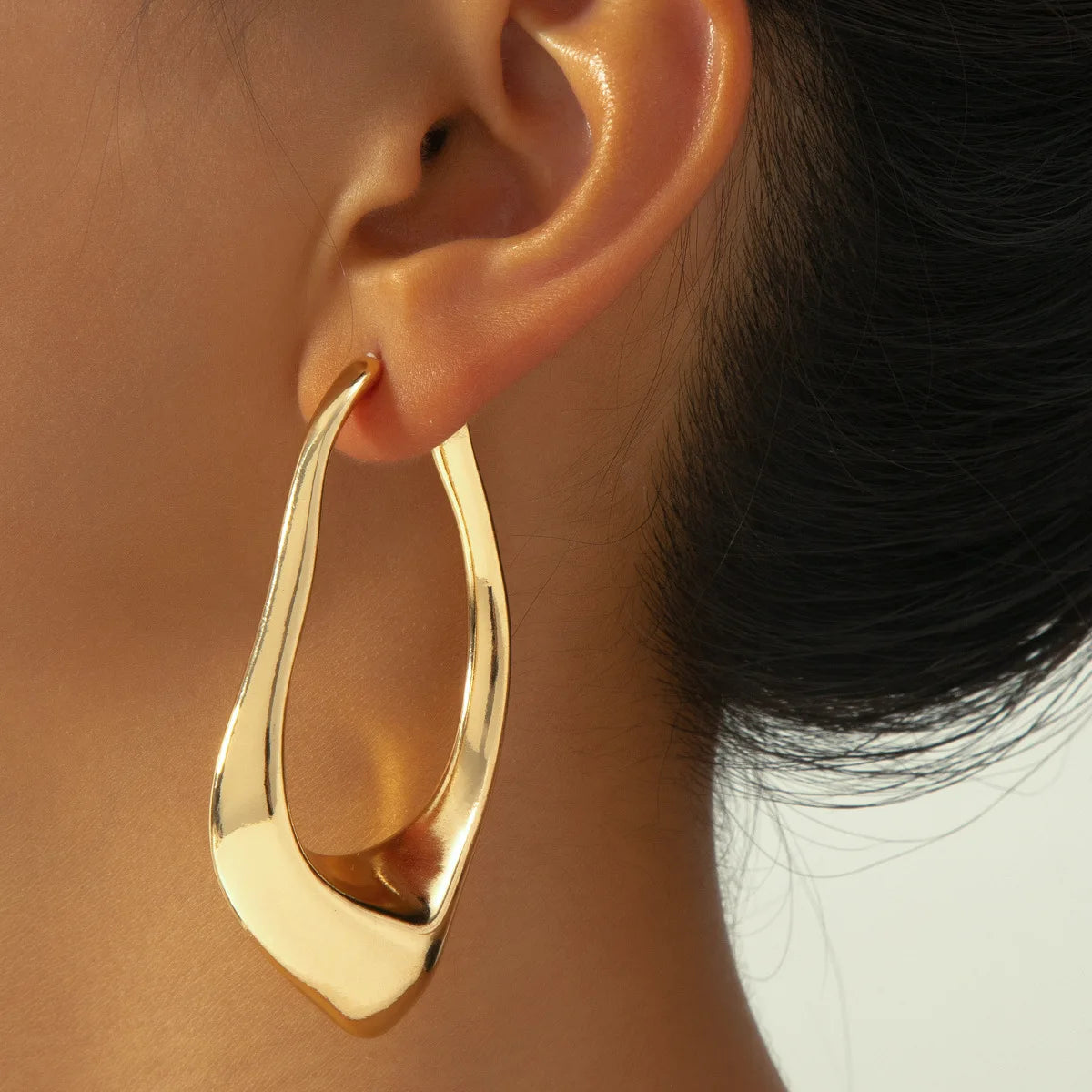 Maximalism Water Drop Geometric Irregular Earrings