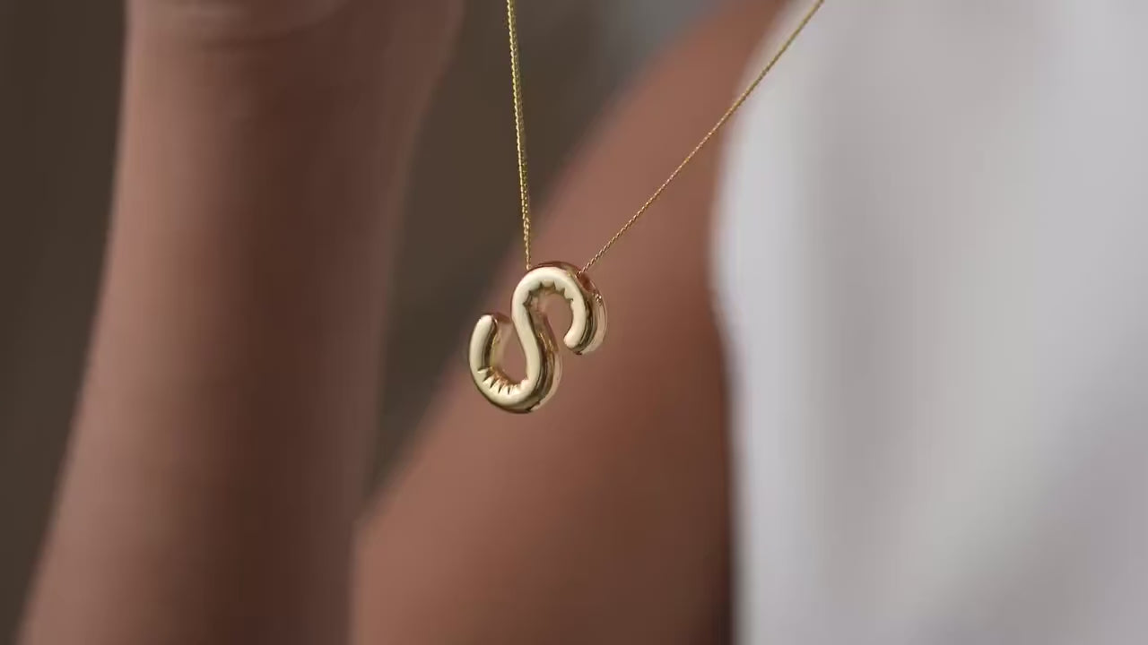 Initial Letter Pendant Necklaces